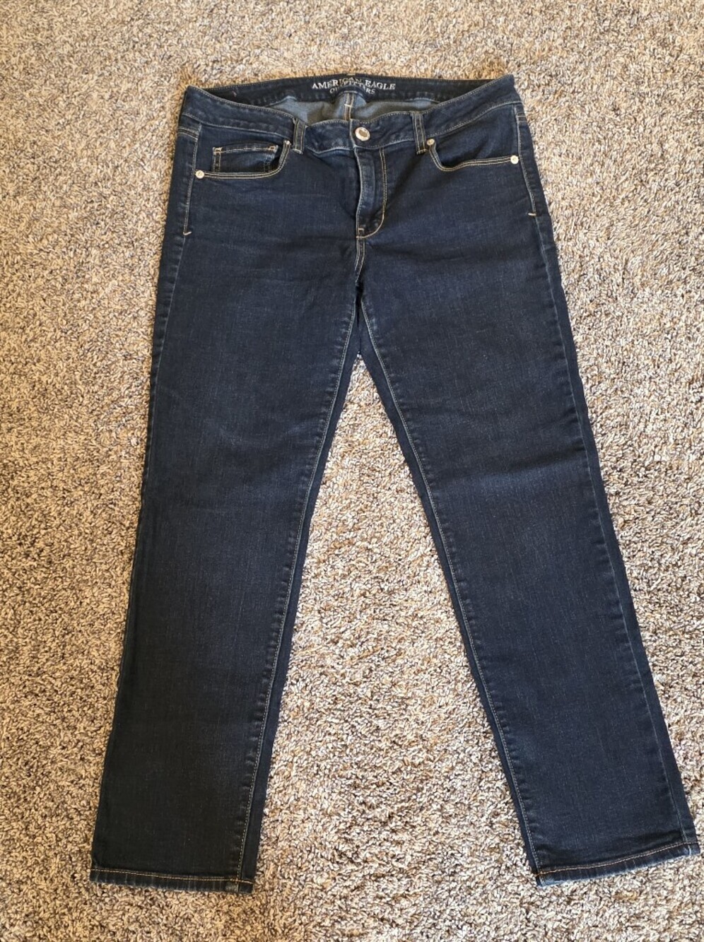 AMERICAN EAGLE Skinny Mid-rise Jean Sz 12 Short - Picture 4 of 6